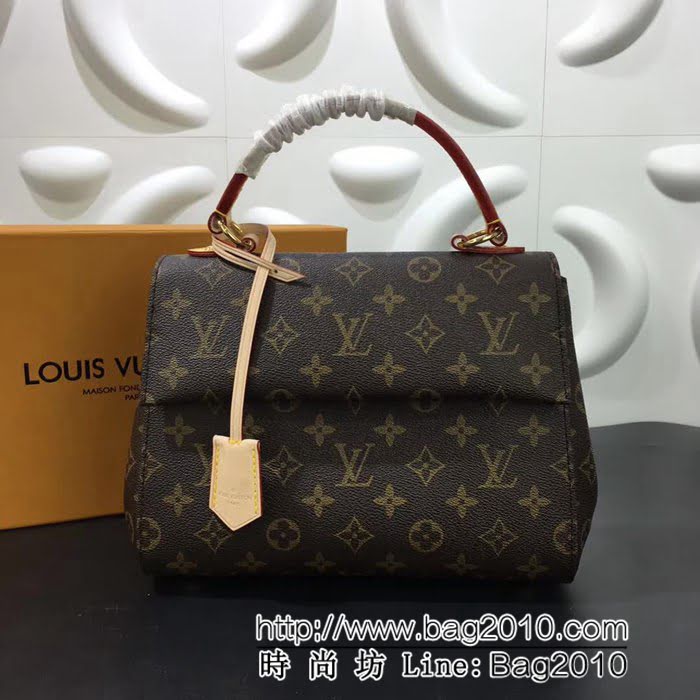 路易威登LV頂級原單2018新款 M42738 CLUNY BB商務手袋 YDH1030